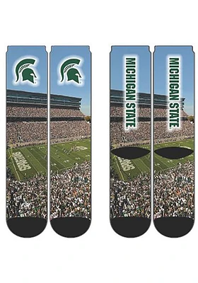 Michigan State Spartans Arena Mens Crew Socks