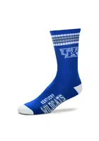 Kentucky Wildcats Duece Four Stripe Mens Crew Socks