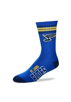St Louis Blues Duece Four Stripe Mens Crew Socks