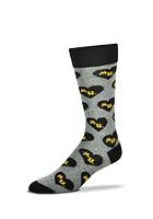 Missouri Tigers Team Logo Heart Mens Dress Socks