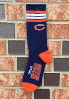 Chicago Bears 4 Stripe Deuce Mens Crew Socks