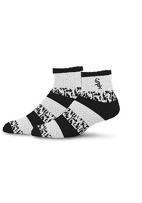 Chicago White Sox Sleepsoft Fuzzy Womens Quarter Socks