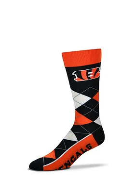 Cincinnati Bengals Team Mens Argyle Socks