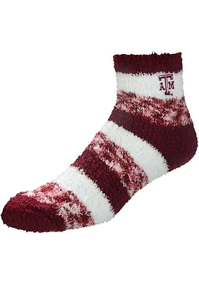 Texas A&M Aggies Stripe Womens Quarter Socks