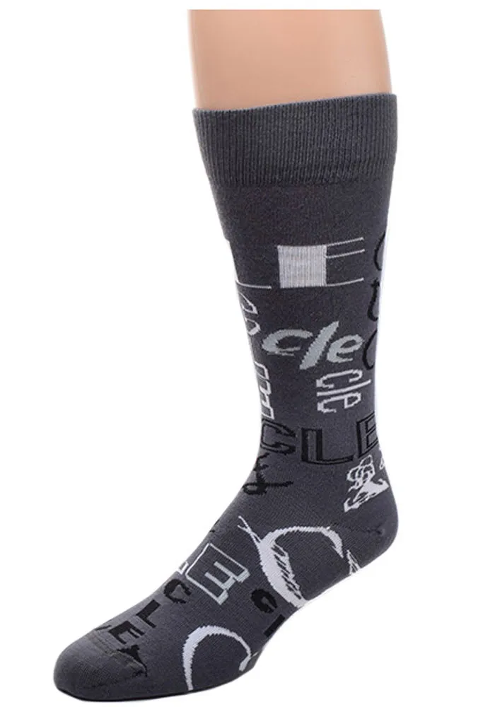 Cleveland All Over Mens Dress Socks