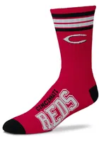 Cincinnati Reds Red 4 Stripe Duece Youth Crew Socks