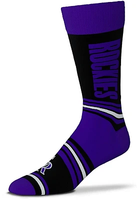 Colorado Rockies Go Team Mens Dress Socks