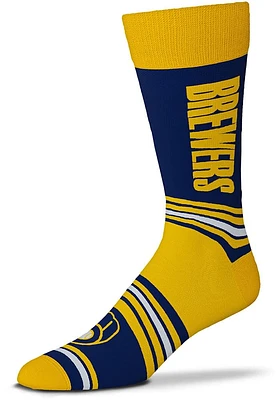 Milwaukee Brewers Go Team Mens Dress Socks