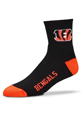 Cincinnati Bengals Logo Youth Quarter Socks