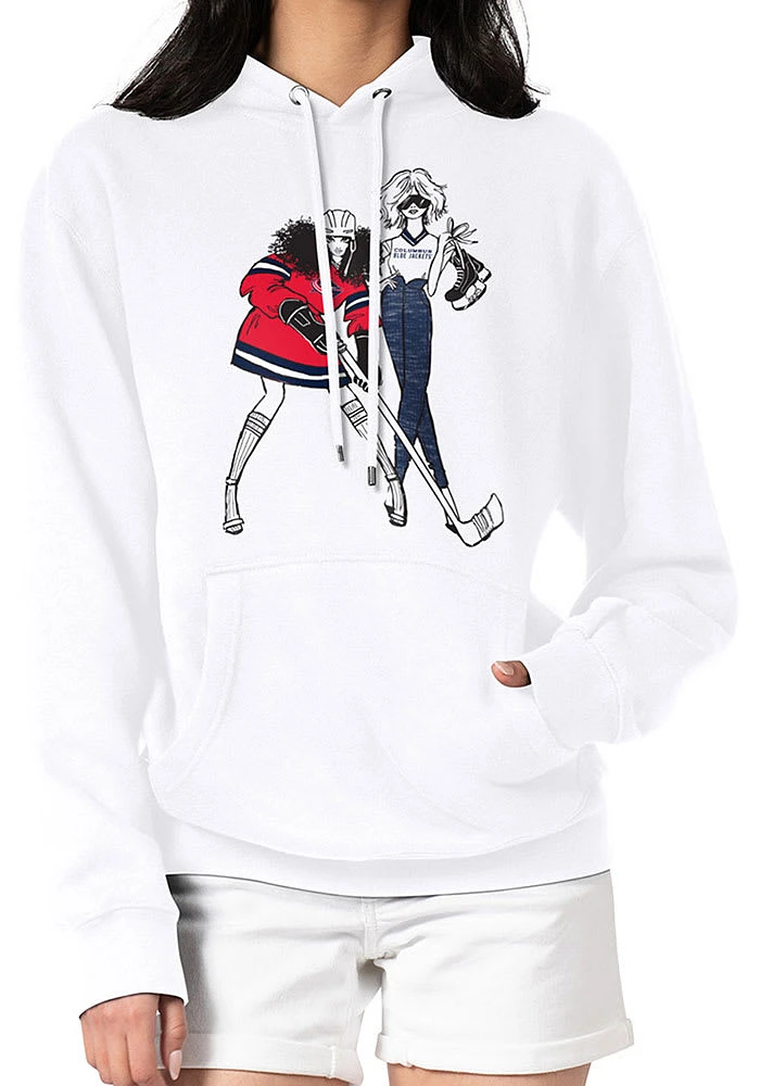 4Her Columbus Blue Jackets Womens Hockey Girls Hooded Sweatshirt