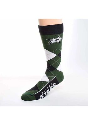 Dallas Stars Calf Logo Mens Argyle Socks