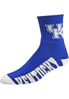 Kentucky Wildcats Team Logo Mens Quarter Socks