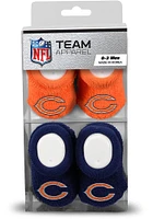 Chicago Bears 2pk Baby Bootie Boxed Set