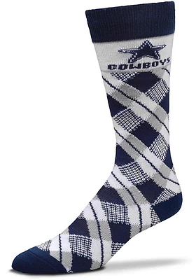 Dallas Cowboys Plaid Mens Argyle Socks