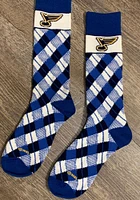 St Louis Blues Plaid Mens Argyle Socks
