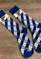 St Louis Blues Plaid Mens Argyle Socks