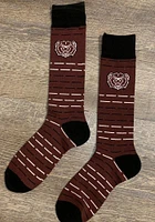 Missouri State Bears Dash Stripe Mens Dress Socks