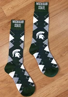 Michigan State Spartans Fan Nation Mens Argyle Socks