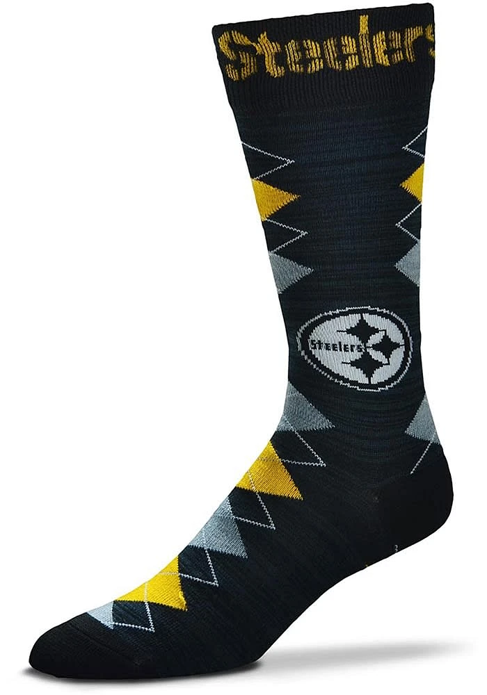 Pittsburgh Steelers Fan Nation Mens Argyle Socks