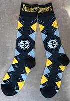 Pittsburgh Steelers Fan Nation Mens Argyle Socks