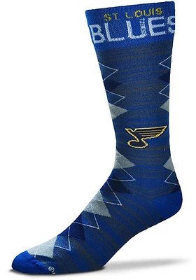 St Louis Blues Fan Nation Mens Argyle Socks