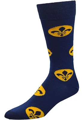 St Louis Fleur-De-Lis Mens Dress Socks
