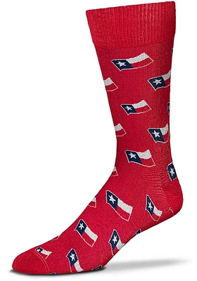 Texas Allover Flag Mens Dress Socks