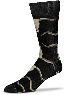 Texas Longhorn Skull Allover Mens Dress Socks