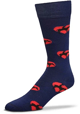 Kansas City KC Scout Heart Allover Mens Dress Socks