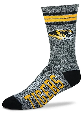 Missouri Tigers Marbled 4 Stripe Deuce Mens Crew Socks
