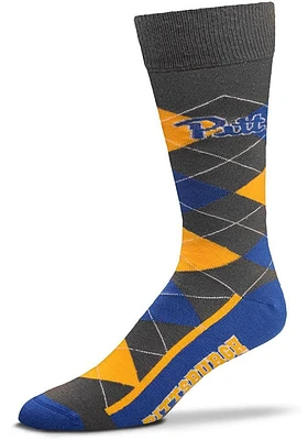 Pitt Panthers Zoom Mens Argyle Socks