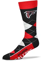 Atlanta Falcons Team Logo Mens Argyle Socks