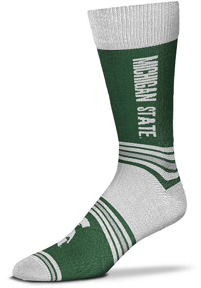 Michigan State Spartans Go Team Mens Dress Socks