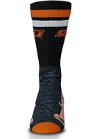 Oklahoma State Cowboys Black Script Mens Crew Socks