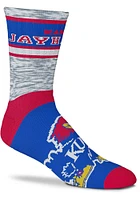 Kansas Jayhawks Double Duece Mens Crew Socks