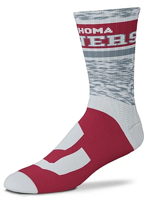 Oklahoma Sooners Double Duece Mens Crew Socks