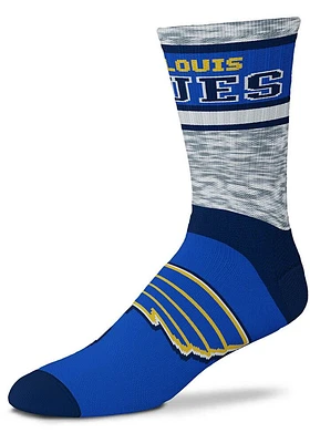 St Louis Blues Double Duece Mens Crew Socks