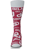 Oklahoma Sooners Wall to Wall Mens Dress Socks