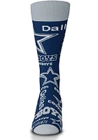 Dallas Cowboys Wall to Wall Mens Dress Socks