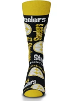 Pittsburgh Steelers Wall to Wall Mens Dress Socks