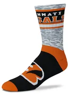 Cincinnati Bengals Double Duece Mens Crew Socks