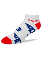 Dayton Flyers Allover Womens No Show Socks