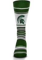 Michigan State Spartans Mas Stripe Mens Dress Socks