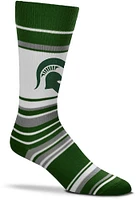 Michigan State Spartans Mas Stripe Mens Dress Socks