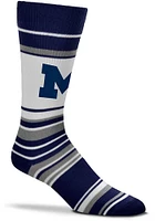 Michigan Wolverines Mas Stripe Mens Dress Socks