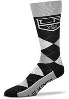 Los Angeles Kings Team Logo Mens Argyle Socks
