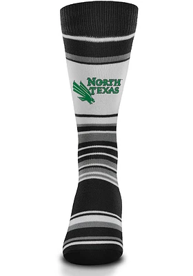 North Texas Mean Green Mas Stripe Mens Dress Socks