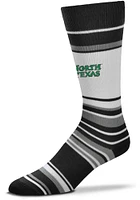 North Texas Mean Green Mas Stripe Mens Dress Socks
