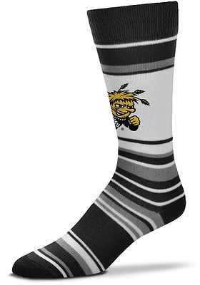 Wichita State Shockers Mas Stripe Mens Dress Socks