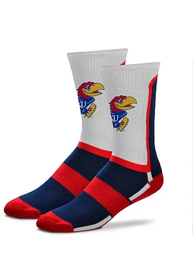 Kansas Jayhawks Patriotic Mens Crew Socks